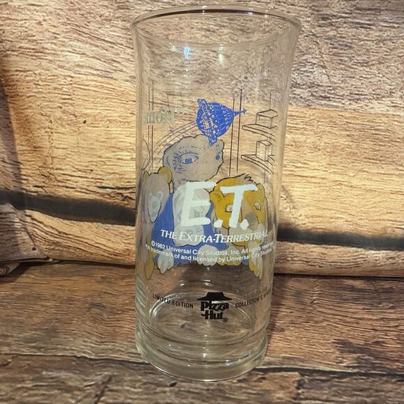 Vintage ET "Home" Pizza Hut Glass 1982 Collector's Series Limited Edition 14 oz - Picture 3 of 6